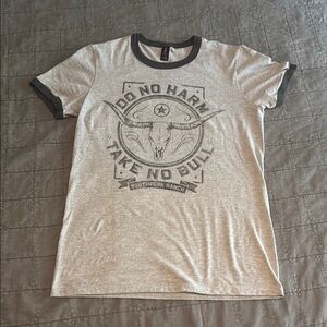 BOGO Anvil Gray Short Sleeve Tee with Graphic Design